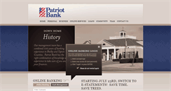 Desktop Screenshot of patriot-bank.com